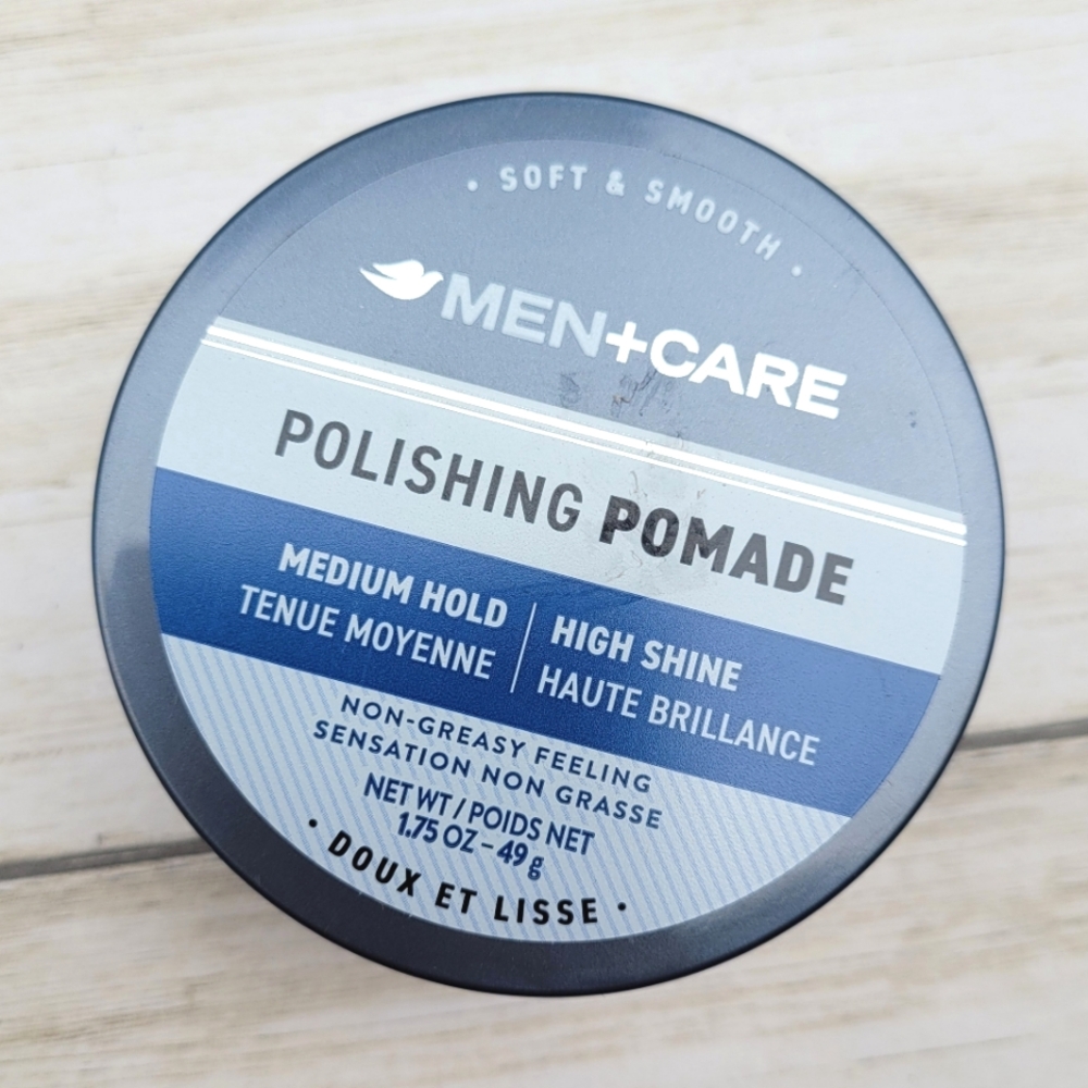 Dove Men + Care Polishing Pomade Medium Hold High Shine Non-greasy 1.75 oz / 49g